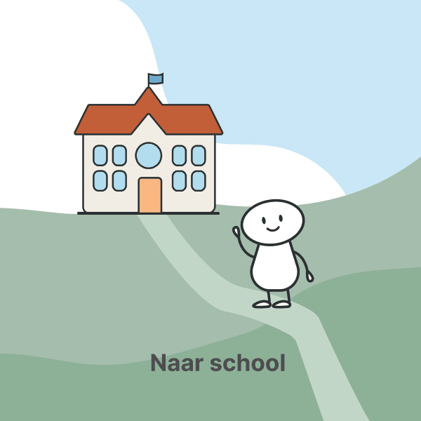 Naar school